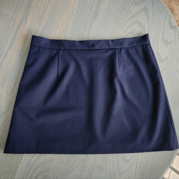 Antonio Melani Sabine Twill Navy Mini Skirt SIZE 14 Nwt! - Picture 1 of 4
